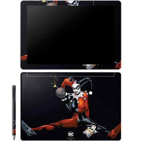 DC Comics Harley Quinn Playfull Pose Galaxy Book 12in Skin